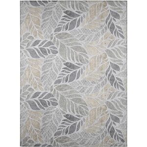 dalyn rugs indoor/outdoor tropics tc3 gray washable 8' x 10' rug