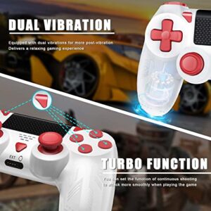 Gamrombo Wireless Controller for PS4, Wireless Gamepad Compatible with Playstation 4/Slim/Pro/PC, Built-in 1000mAh Battery with Turbo/Dual Vibration/6-Axis Motion Sensor