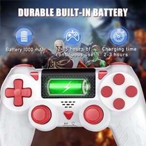 Gamrombo Wireless Controller for PS4, Wireless Gamepad Compatible with Playstation 4/Slim/Pro/PC, Built-in 1000mAh Battery with Turbo/Dual Vibration/6-Axis Motion Sensor