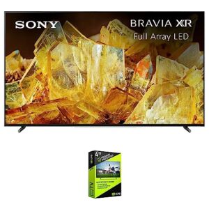 sony xr55x90l bravia xr 55" x90l 4k hdr full array led smart tv (2023 model) bundle with 4 yr cps enhanced protection pack