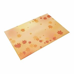 Thanksgiving Outdoor Rug, Large Floor Mat Day Dreamlike Maple Leaf Non Slip Area Rug Rubber Backing Quick Dry Clearance Carpet for Camping Rugs, Patio, Garden, Lawn, Deck, Porch, 6' x 9'