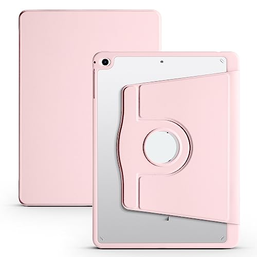 Tablet PC Case Clear Back Case Compatible with iPad Air 2/Air 1 for iPad 2018 2017 9.7" with Pen Holder, 360 Degree Swivel Stand Folio Flip Smart Tablet Cover Auto Sleep/Wake Tablet Case Tablet home (