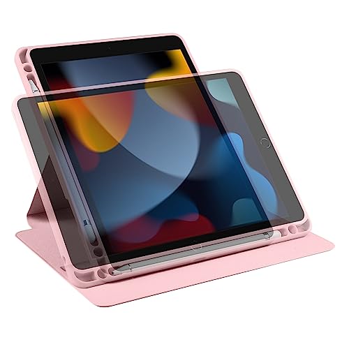 Tablet PC Case Clear Back Case Compatible with iPad Air 2/Air 1 for iPad 2018 2017 9.7" with Pen Holder, 360 Degree Swivel Stand Folio Flip Smart Tablet Cover Auto Sleep/Wake Tablet Case Tablet home (