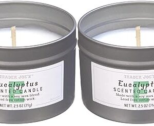 Trader Joe's Eucalyptus Scented Soy Candle (2 Pack)