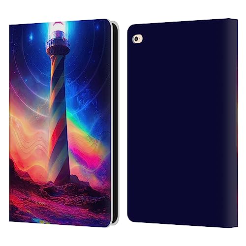 Head Case Designs Officially Licensed Wumples Lighthouse Cosmic Universe Leather Book Wallet Case Cover Compatible with Apple iPad Air 2 (2014)