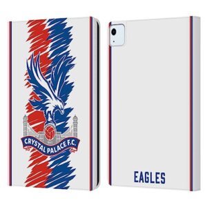 head case designs officially licensed crystal palace fc away 2022/23 crest kit leather book wallet case cover compatible with apple ipad air 2020/2022