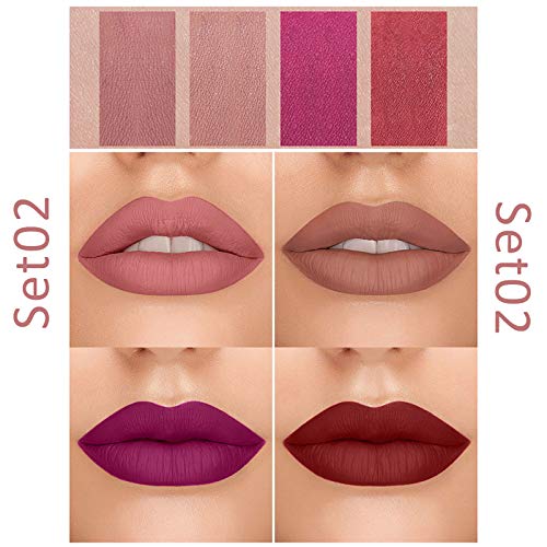 JDEFEG Makeup Kits Change Lip Polarized Sets Four Of Velvet Gloss Lipsticks Temperature Lipstick Lipstick That Doesn T Come Off(B)