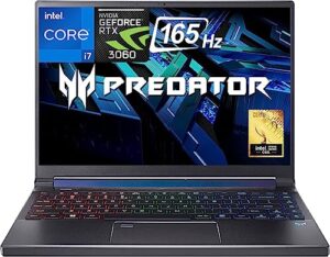 acer predator triton 300 se gaming laptop 2023 newest, 14" 165hz display, intel core i7 12700h processor, nvidia geforce rtx 3060, 16gb ram, 1tb ssd, wi-fi 6e, bluetooth, backlit keyboard, win 11 home