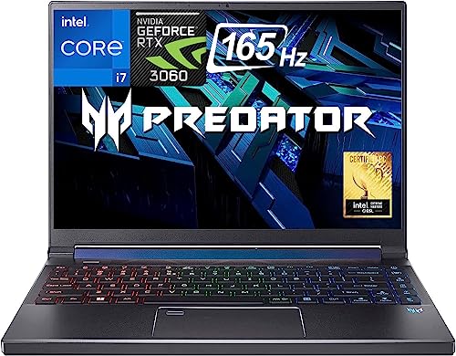 Acer Predator Triton 300 SE Gaming Laptop 2023 Newest, 14" 165Hz Display, Intel Core i7 12700H Processor, NVIDIA GeForce RTX 3060, 16GB RAM, 1TB SSD, Wi-Fi 6E, Bluetooth, Backlit Keyboard, Win 11 Home