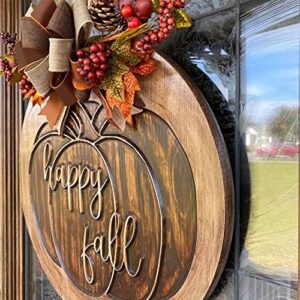 Halloween Welcome Hanging Door Sign Wreath Decoration Truck Doorplate Halloween Goods Pumpkin Autumn Stolen Home Home Decor (As show, One Size)