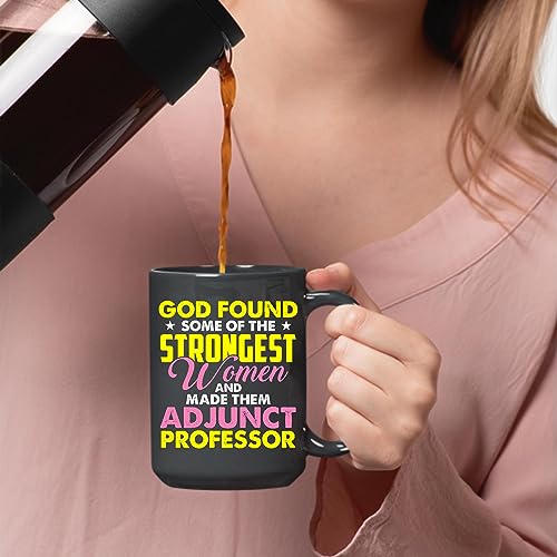 Adjunct Professor Gifts for Smart Women Perfect Gift Idea for Graduates and Educators 11oz 15oz Black Coffee Mug