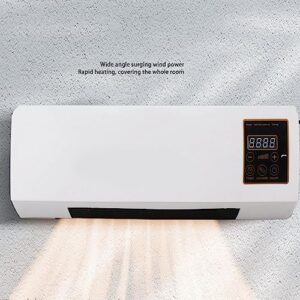 2023 New Wall Mounted Mini Air Conditioner Warm fan with Remote Control, Portable Nature Wind Fan and Heater Combo Dual Use for Home Office Bedroom
