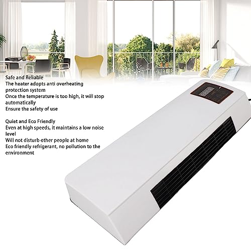 2023 New Wall Mounted Mini Air Conditioner Warm fan with Remote Control, Portable Nature Wind Fan and Heater Combo Dual Use for Home Office Bedroom