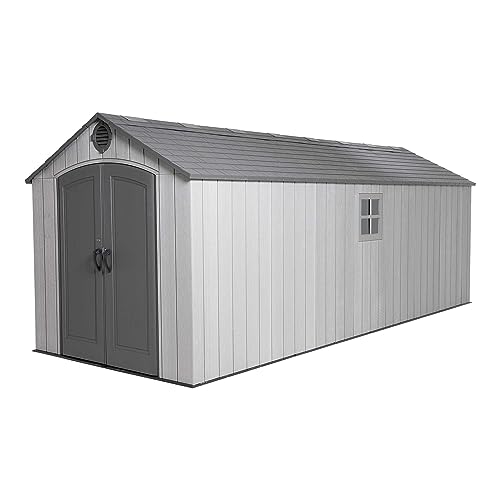 Lifetime 8 x 20 Ft. Outdoor Storage Shed, Gray