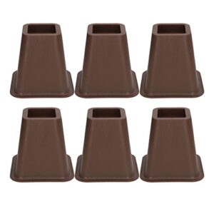 furniture risers, set of 6 non slip furniture pads, furniture lifters, child safe design with glossy and rounded edges