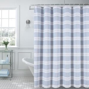 Dainty Home Bathroom Shower Curtains - Blue Shower Curtain with Elegant Design - Luxury Washable Shower Curtains for Bathroom, Hotels