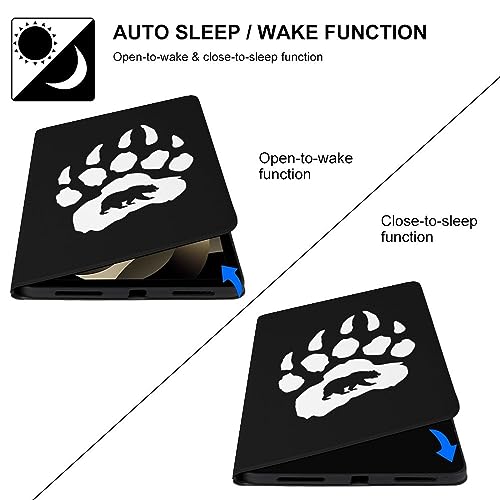 Bear Paw Protective Case Compatible with IPAD 2020 AIR 4 （10.9in） Stand Case Auto Sleep/Wake Cover