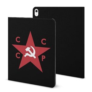 cccp ussr star protective case compatible with ipad 2020 air 4 （10.9in） stand case auto sleep/wake cover