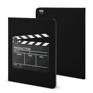 cinema clapper board protective case compatible with ipad 2020 air 4 （10.9in） stand case auto sleep/wake cover