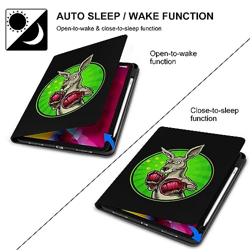 Boxing Kangaroo Protective Case Compatible with IPAD 2020 AIR 4 （10.9in） Stand Case Auto Sleep/Wake Cover