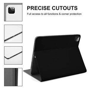 Black Crow Protective Case Compatible with IPAD 2020 AIR 4 （10.9in） Stand Case Auto Sleep/Wake Cover