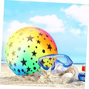 FELTECHELECTR 5 Pcs 22 Beach Toy Water Pool for Kids Bulk Toys for Kids Swimming Pool for Kids Sports Kickball Flap Football Water Inflatable Ball Rainbow Ball Beach Ball Child Gradient Toy Ball