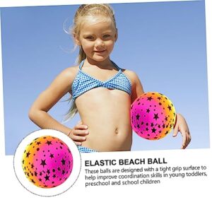 NUSITOU 5 Pcs 22 Bulk Beach Balls Beach Toys for Kids Inflatable Balls for Kids PVC Bouncy Kickball Swimming Pool for Kids Football Water Rainbow Ball Pat The Ball Pool Party Sports Beach