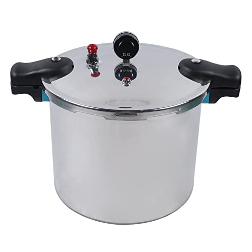 Pressure Cooker Canner Stovetop Aluminum Alloy 22L 32CM 90kpa w/Gauge For Gas Stove Highland/Apartment Living