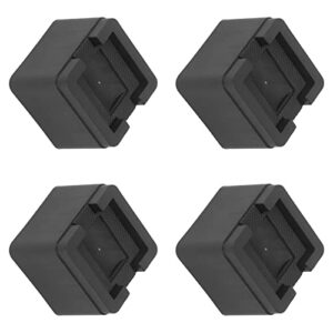 Tissting 4 Sets Sofa Risers Furniture Bed Risers Square Rubber Anti Skid Heavy Duty Adjustable Furniture Risers for Home Washing Machine,Tables, Sofas, Cabinets and Beds