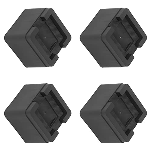 Tissting 4 Sets Sofa Risers Furniture Bed Risers Square Rubber Anti Skid Heavy Duty Adjustable Furniture Risers for Home Washing Machine,Tables, Sofas, Cabinets and Beds