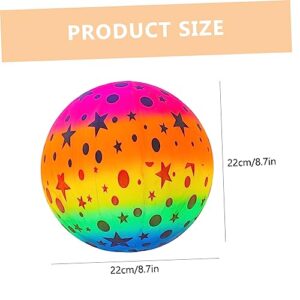 INOOMP 8pcs Inflatable Swimming Pool Beach Balls for Kids Bulk Kids Toys Water Fun Play Toy Balls for Swimming Pool Rainbow Color Pool Balls Billiards Small Ball Toy Ball Mini Child