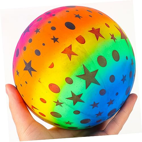 INOOMP 8pcs Inflatable Swimming Pool Beach Balls for Kids Bulk Kids Toys Water Fun Play Toy Balls for Swimming Pool Rainbow Color Pool Balls Billiards Small Ball Toy Ball Mini Child