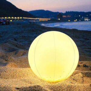 sqwhiiy glowing led ball with 16 colors lights color changing lamp ball with remote beach ball toys floating pool lights for teens adults family glow in the dark party supplies (color : 1set)