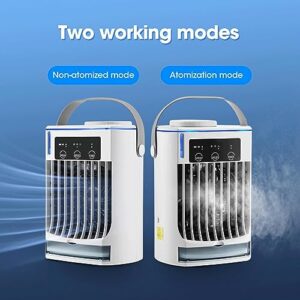 Portable Cooler | 500ml Ac Unit | Portable Ac for Personal USB Port, 3 Spray Modes - Usb Personal Air Conditioner for Room Office Desk