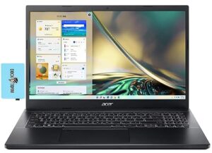 acer aspire 7 a715 15.6" 144hz fhd lcd gaming and business laptop (intel i7-1260p 12-core, 32gb ram, 512gb m.2 sata ssd, geforce rtx 3050 ti 4gb, backlit kyb, fp reader, win11pro) w/dockztorm hub