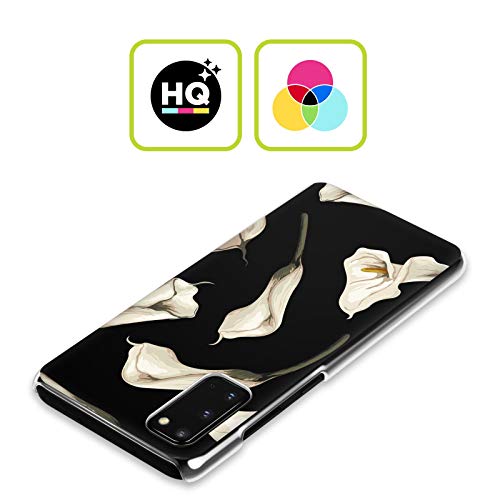 Head Case Designs Officially Licensed Haroulita White Flower Gorgeous Dark Flowers Hard Back Case Compatible with Samsung Galaxy Z Flip5