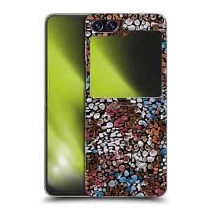 head case designs officially licensed ninola speckled watercolor abstract 2 hard back case compatible with samsung galaxy z flip5