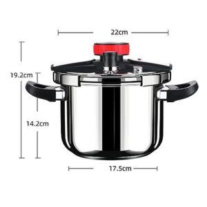 Generic 304 Stainless Steel Pressure Cooker Electric Instant Cooking Pot Quickly Cooking Cookware Kitchen Cooking Pot for Kitchen, 5L