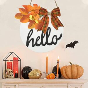 FRAKYEN Halloween Decor Door Sign Halloween Welcome Sign Halloween Welcome Door Hanger Door Decoration Door Wreath Front Door Wreath Decor for Halloween Fall Party Indoor Outdoor Porch Wall Decor