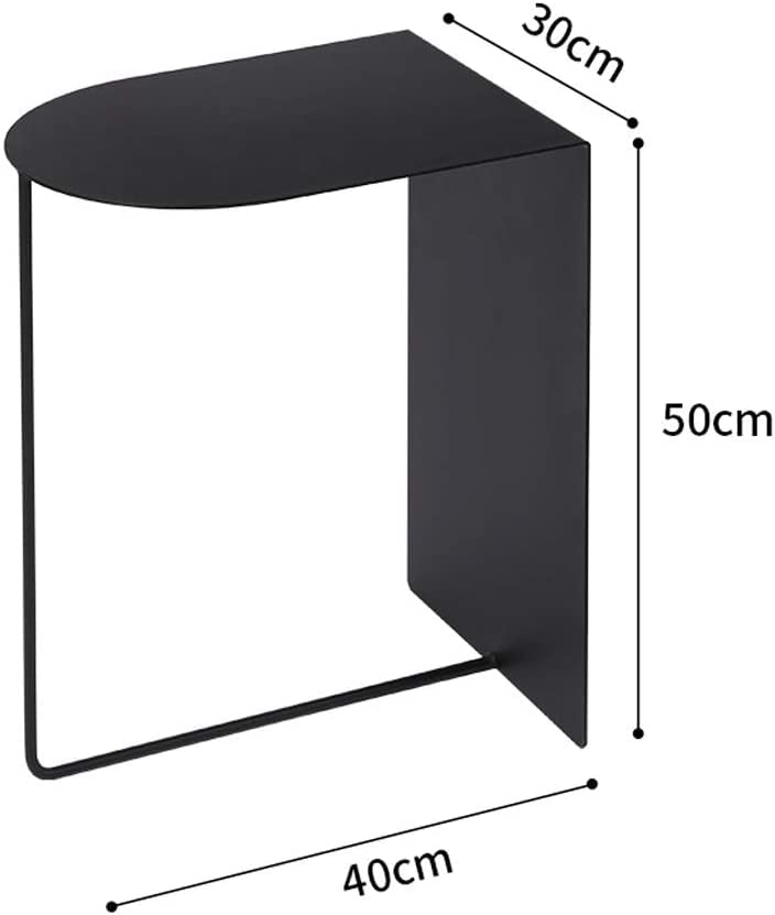 Modern Creative Small End Table Wrought Iron Corner Side Table Living Room Bedroom Furniture Coffee Table Outdoor Indoor Decor