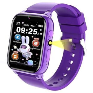 jynzyupo smart watch for kids,with 26 games educational learning touchscreen 1.7" smart watch toddlers multi-function childrens smartwatches gift toys for 3-12 years old