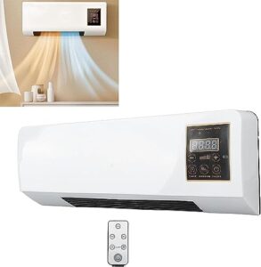 small air conditioner, wall mounted conditioner mini, cooling and heating conditioner with remote control conditioning hot fan,2000w portable wall mounted ac & heater combo for bedroom office