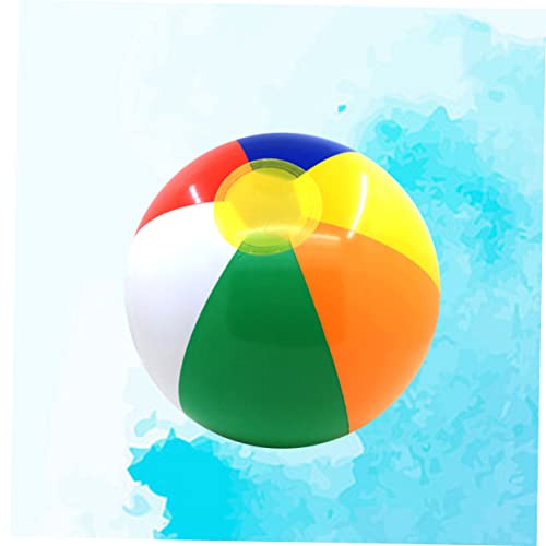 ibasenice 6 Pcs Summer Toys for Kids Inflatable Toy Water Pool for Kids Water Balls Beach Inflatables Beach Ball Inflatable Beach Ball Inflatable Ball Rainbow Ball Kids Ball Water Child