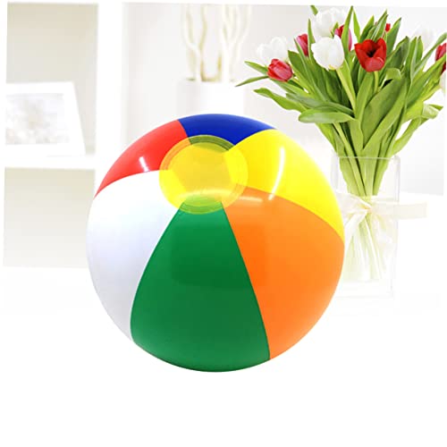 ibasenice 6 Pcs Summer Toys for Kids Inflatable Toy Water Pool for Kids Water Balls Beach Inflatables Beach Ball Inflatable Beach Ball Inflatable Ball Rainbow Ball Kids Ball Water Child