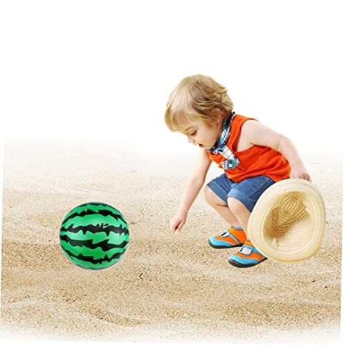 ibasenice Inflatable Beach Ball Inflatable Beach Ball Water Balls for Kids Beach Balls for Kids Watermelon Beach Ball Paddling Ball Inflatable Beach Toy Ball Water Child Toy Water Ball