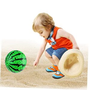 WHAMVOX Toddler Sports Toys Toddler Inflatable Pool Toddler Toys Inflatable Beach 12 Inch Toys for Big Inflatable Ball Watermelon Volleyball Supplies Water Pool Party Kids Sports Toys