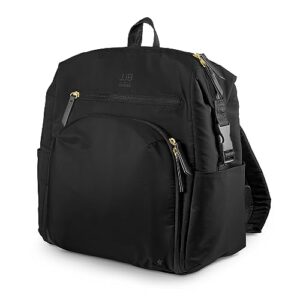 jujube jjb modern backpack - baby diaper bag backpack for babies - large black diaper bag with changing station - travel backpack