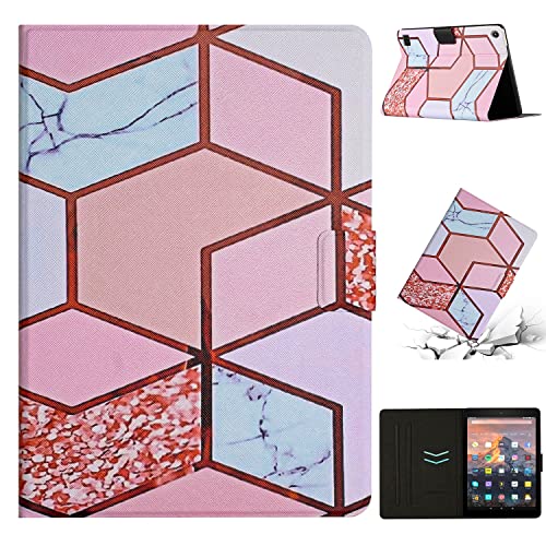 Tablet Case Slim Case Compatible with Kindle Fire HD 7 Case 2019/2017/2015, Premium PU Leather Folio Adjustable Stand Shockproof Cover Smart Magnetic Flip Fold Stand Case Protective Case Pad Case Cove