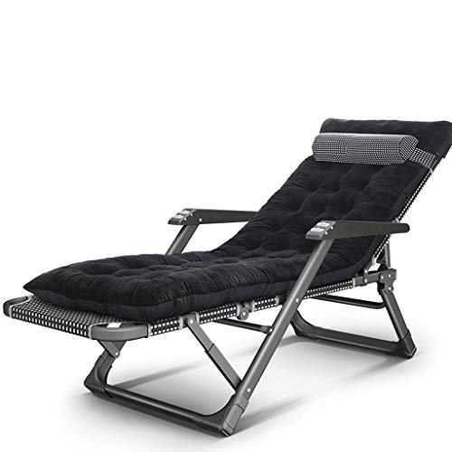 SikrEa Office Desk Chair Office Chair Folding Garden Deck Chair Sun Lounger, Beach Recliner Balcony Outdoor Sunloungers, Adjustable Backrest Teslin Fabric Iron Alloy Tube Frame