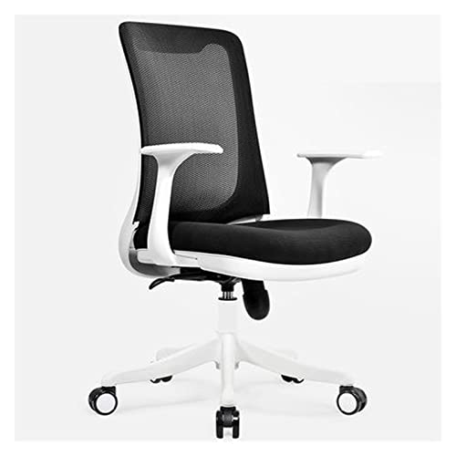 Office Chair Gaming Chair Computer Chair Home Computer Chair Ergonomic Office Chair Lift Swivel Chairs Mesh Staff Chair Chaise (Color : Black, Size : One Size)